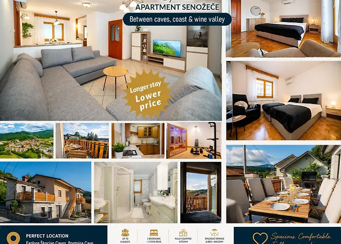 Spacious Apartment For 8 - Sauna, Fitness, Terrace & Grill - Senozece Village foto